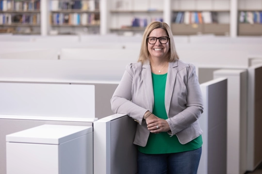 portrait of a smiling person in business attire